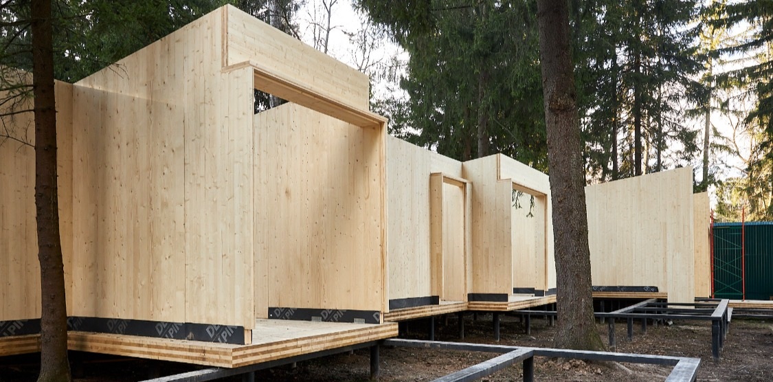 монтаж домов и зданий из clt панелей в Беларуси