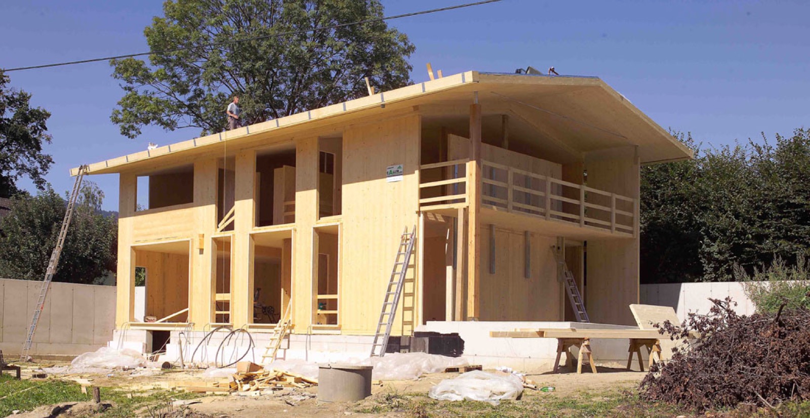 Микроклимат в доме из CLT