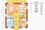 Проект комбинированного дома КД-180, 9х13 м