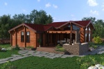 Индивидуальный дом из клееного бруса 225 кв.м.