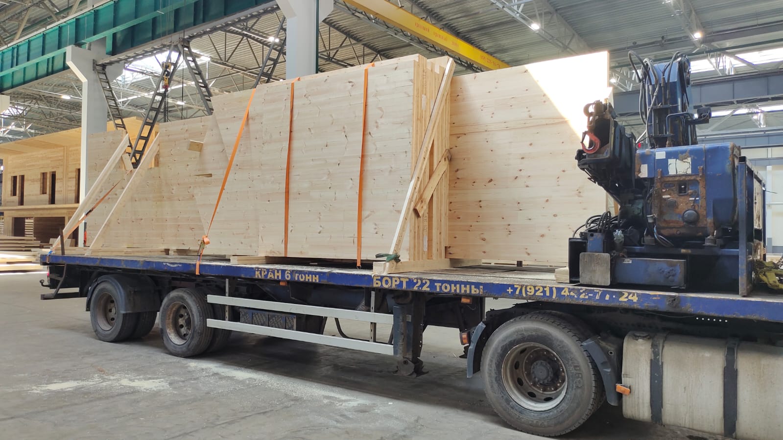 Производство и перевозка CLT панелей