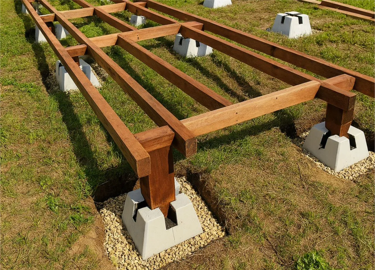 Фундамент на кросс блоках